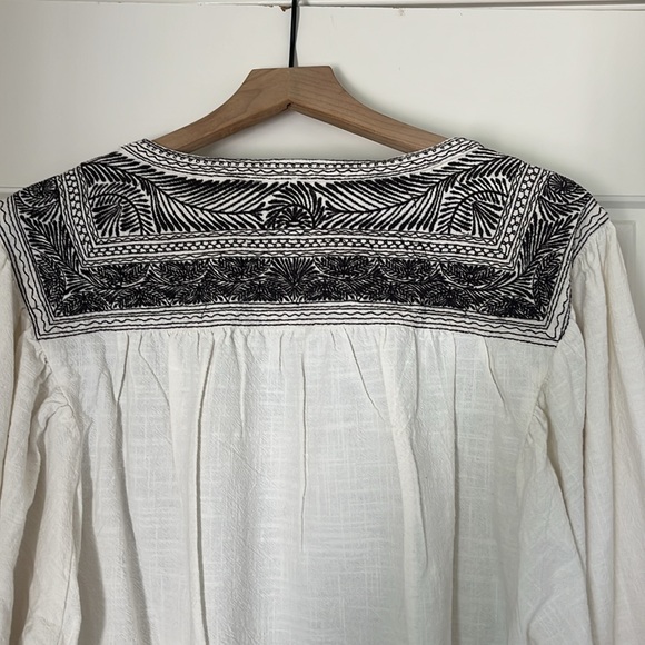 Free People Iggie Embroidered Blouse Size Large NWOT - Picture 5 of 8